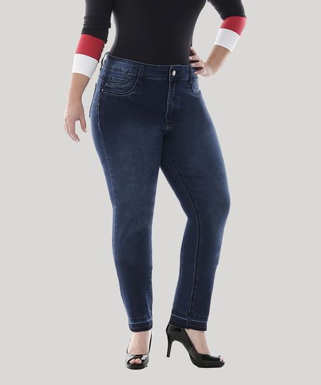 Calca-Jeans-Feminina-Cigarrte-com-Barra-Desfiada-Plus-Size--Azul-Escuro-9582674-Azul_Escuro_1