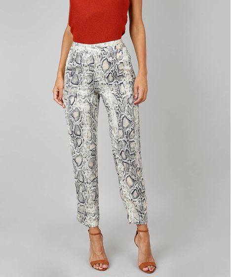 calça animal print feminina
