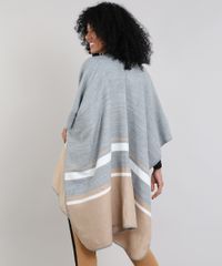 Kimono-Feminino-Listrado-em-Trico-Manga-3-4-Cinza-9398114-Cinza_2