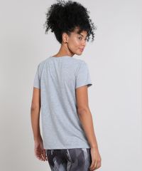Blusa-Feminina-Branca-de-Neve-Manga-Curta-Decote-Redondo-Cinza-Mescla-9541914-Cinza_Mescla_2