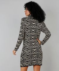 Vestido-Feminino-em-Trico-Estampado-Animal-Print-Gola-Alta-Kaki-9512691-Kaki_2
