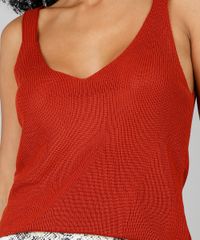 Regata-Feminina-em-Trico-Decote-V-Cobre-9523919-Cobre_4