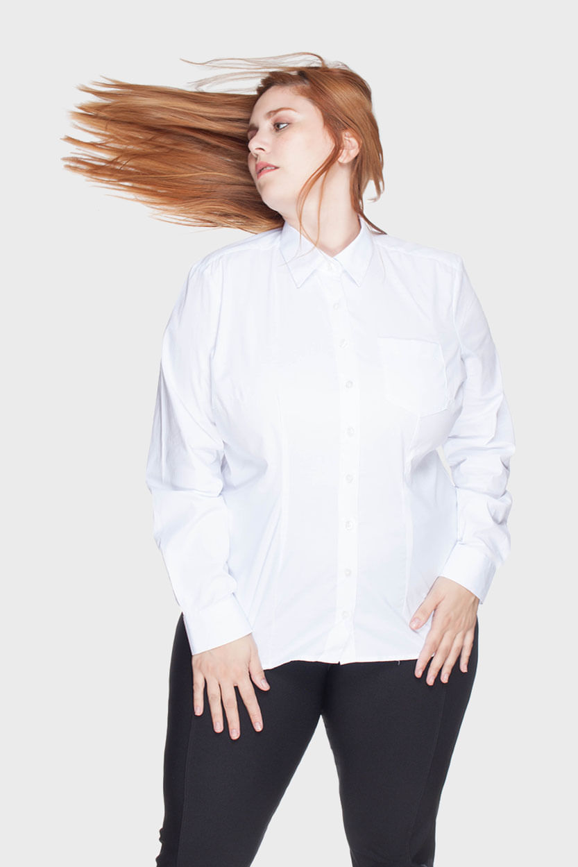 blusa acinturada plus size