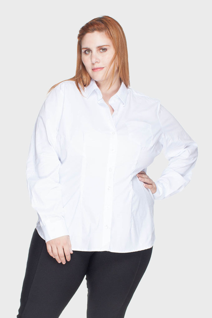 blusa acinturada plus size