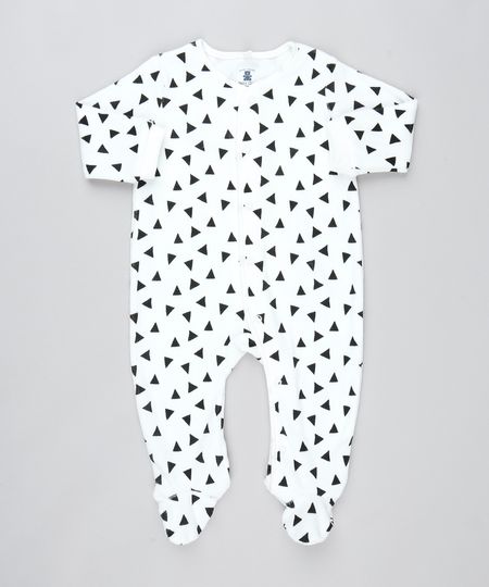 Macacao-Infantil-em-Plush-Estampado-de-Triangulos-Manga-Longa-Branco-9198243-Branco_1
