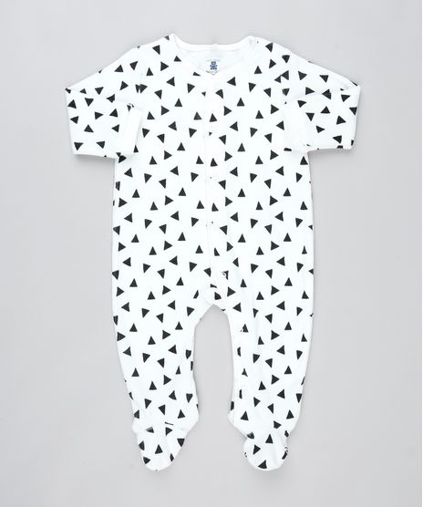 Macacao-Infantil-em-Plush-Estampado-de-Triangulos-Manga-Longa-Branco-9198243-Branco_1