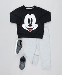 Conjunto-Infantil-Mickey-Mouse-de-Blusao-em-Moletom---Calca--Preto-8331097-Preto_3