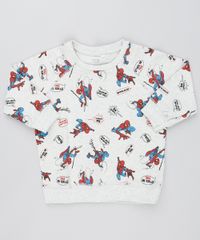 Blusao-Infantil-Homem-Aranha-Raglan-em-Moletom--Cinza-Mescla-Claro-9528489-Cinza_Mescla_Claro_1
