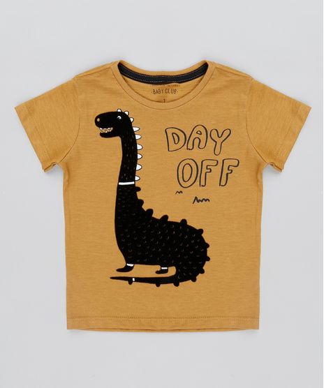 Camiseta-Infantil-Dinossauro-Flocado-Manga-Curta-Caramelo-9530769-Caramelo_1