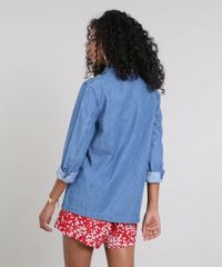 Jaqueta-Jeans-Feminina-com-Bolsos-Azul-Medio-9537695-Azul_Medio_2