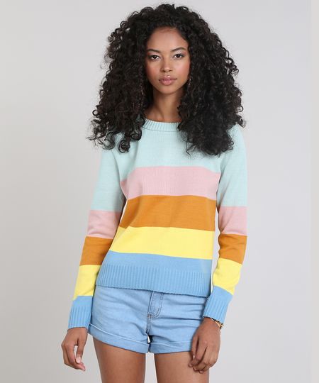 Sueter-Feminino-em-Trico-Listrado-Decote-Redondo-Verde-Agua-9487948-Verde_Agua_1 Sueter-Feminino-em-Trico-Listrado-Decote-Redondo-Verde-Agua-9487948-Verde_Agua_1