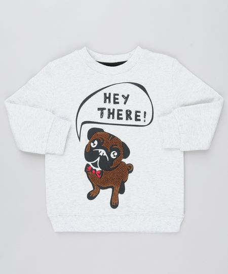 Blusao-Infantil--Hey-there--em-Moletom--Cinza-Mescla-9359262-Cinza_Mescla_1