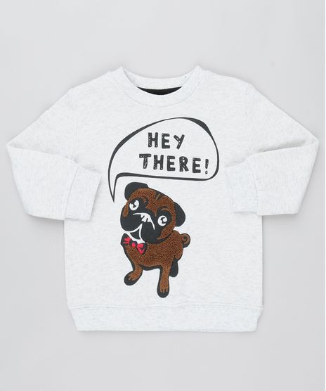Blusao-Infantil--Hey-there--em-Moletom--Cinza-Mescla-9359262-Cinza_Mescla_1