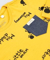 Camiseta-Infantil-Estampada--Little-man--Flame-Bolso-Manga-Curta-Mostarda-9520585-Mostarda_5
