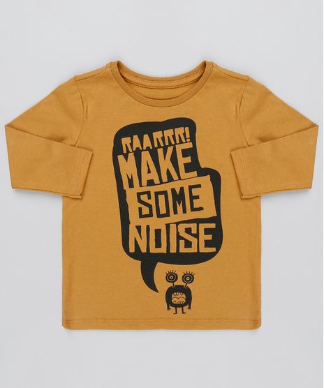 Camiseta-Infantil--Make-some-noise--Manga-Curta-Caramelo-9493444-Caramelo_1