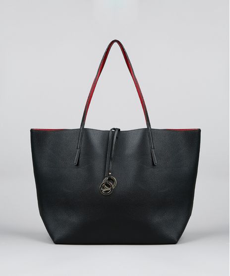 Bolsa-Shopper-Feminina-Grande-Dupla-Face-Com-Metais-Preta-8506427-Preto_1