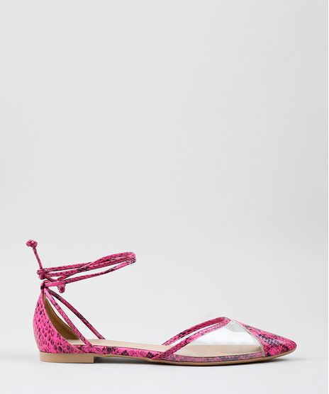 Sapatilha-Feminina-Estampada-Animal-Print-Bico-Fino-Rosa-Neon-9568629-Rosa_Neon_1