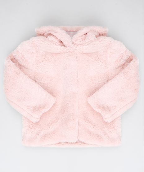 Casaco-Infantil-em-Pelo-com-Capuz-Rose-9361088-Rose_1
