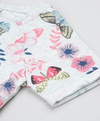 Vestido-Infantil-em-Moletom-Estampado-Floral-com-Cinto-Manga-Curta-Cinza-Mescla-9537308-Cinza_Mescla_4