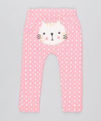 Calca-Infantil-Gatinho-Estampado-de-Coracao-Rosa-9188423-Rosa_1