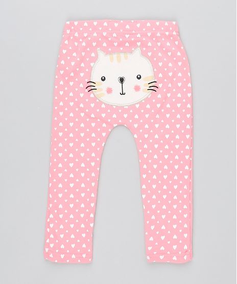 Calca-Infantil-Gatinho-Estampado-de-Coracao-Rosa-9188423-Rosa_1