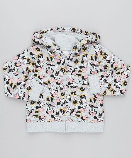 Blusao-Infantil-Minnie-Estampado-com-Capuz-Cinza-Mescla-9345935-Cinza_Mescla_1
