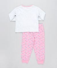 Pijama-de-Inverno-Infantil-Peppa-Pig-em-Moletom-Manga-Longa-Cinza-Mescla-9476367-Cinza_Mescla_2