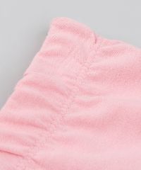 Conjunto-Infantil-Ariel-A-Pequena-Sereia-Manga-Curta-Off-White---Short-em-moletom-Rosa-Claro-9541028-Rosa_Claro_5