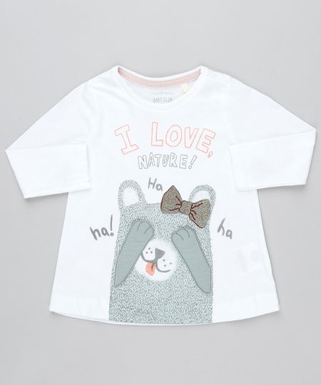 Blusa-Infantil-Ursinho--I-Love-Nature--com-Velcro-Manga-Longa-Off-White-9471881-Off_White_1