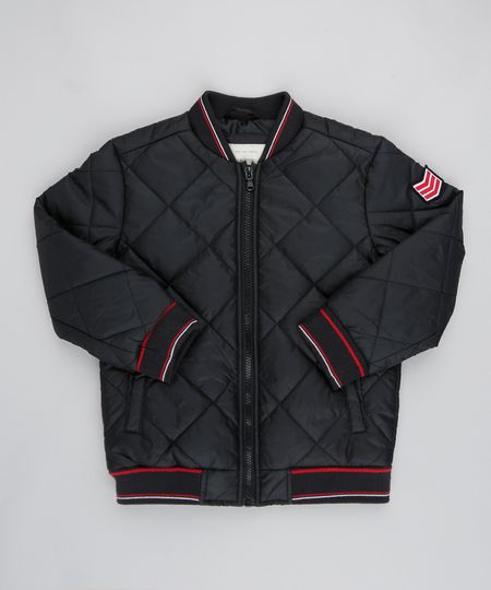 Jaqueta-Infantil-Bomber-Puffer-Matelasse-Preta-9360988-Preto_1 Jaqueta-Infantil-Bomber-Puffer-Matelasse-Preta-9360988-Preto_1