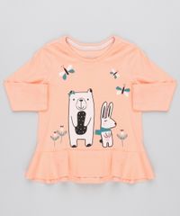 Blusa-Infantil-com-Bichinhos-Babado-e-Glitter-Manga-Longa-Coral-9471879-Coral_1