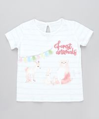 Blusa-Infantil-com-Bordado--Forest-Animals--Manga-Curta-Off-White-9471148-Off_White_1