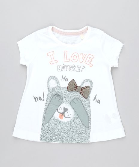 Blusa-Infantil-Ursinho--I-Love-Nature--com-Velcro-Manga-Curta-Off-White-9471880-Off_White_1