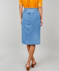 Saia-Jeans-Clochard-Feminina-Com-Cinto-Azul-9536750-Azul_2