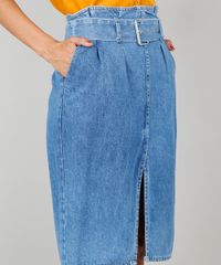 Saia-Jeans-Clochard-Feminina-Com-Cinto-Azul-9536750-Azul_4