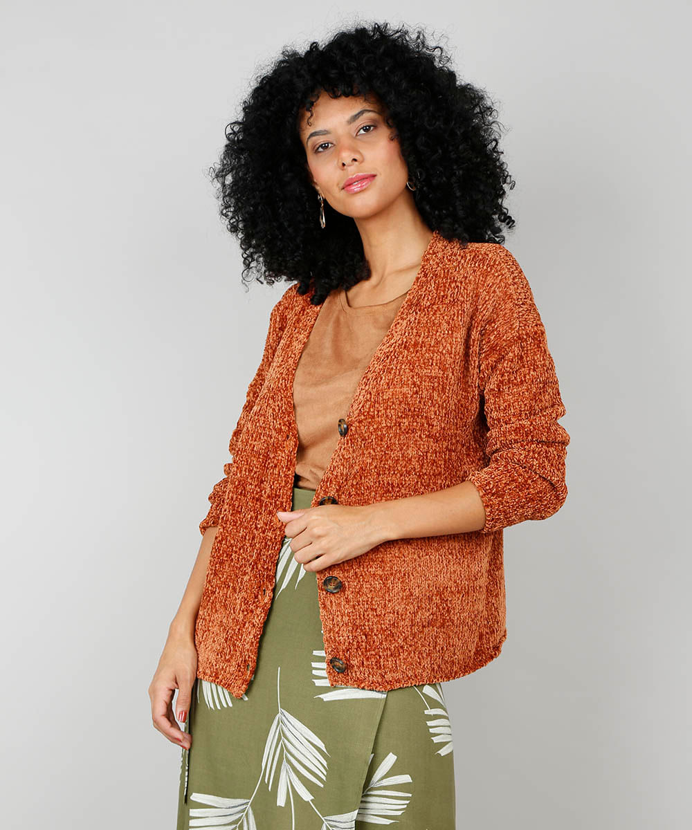 cardigan de chenille