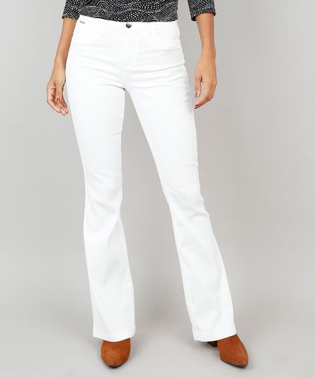 Calca-em-Sarja-Feminina-Flare-Canelada-Off-White-9546926-Off_White_1 Calca-em-Sarja-Feminina-Flare-Canelada-Off-White-9546926-Off_White_1