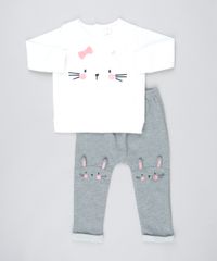 Conjunto-Infantil-De-Blusao-Com-Coelhinho-Manga-Longa-Branca---Calca-em-Moletom-Cinza-9443396-Cinza_1