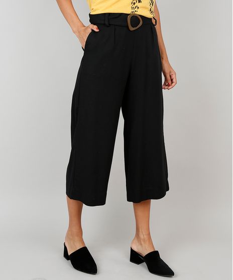 Calca-Feminina-Pantacourt-com-Faixa-para-Amarrar-Preto-9521122-Preto_1