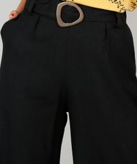 Calca-Feminina-Pantacourt-com-Faixa-para-Amarrar-Preto-9521122-Preto_4