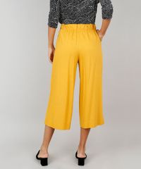 Calca-Feminina-Pantacourt-com-Faixa-para-Amarrar-Amarelo-Escuro-9521122-Amarelo_Escuro_2