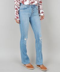 Calca-Jeans-Feminina-Boot-Cut-Com-Botoes--Azul-Claro-9570185-Azul_Claro_1
