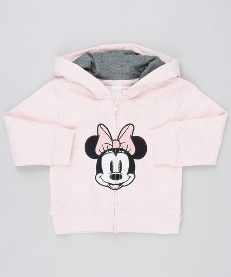 Blusao-Infantil-em-Moletom-Minnie-com-Capuz-Rosa-Claro-9345938-Rosa_Claro_1