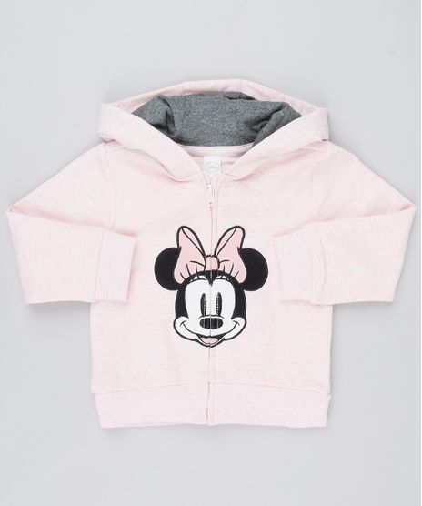 Blusao-Infantil-em-Moletom-Minnie-com-Capuz-Rosa-Claro-9345938-Rosa_Claro_1