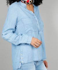 Blusa-Jeans-Feminina-com-Bolsos-Manga-Longa-Azul-Claro-9536746-Azul_Claro_4