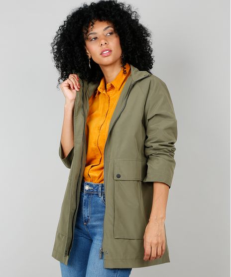 Parka-Feminina-com-Capuz-e-Bolsos-Verde-Militar-9428188-Verde_Militar_1