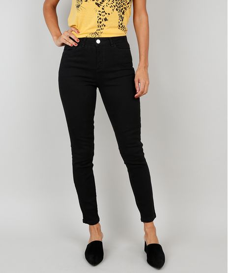 Calca-em-Sarja-Feminina-Skinny-Canelada-Preto-9546925-Preto_1