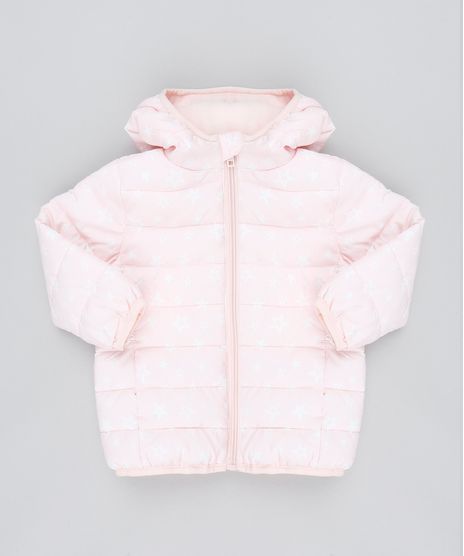 Jaqueta-Infantil-Puffer-Estampada-de-Estrelas-com-Capuz-Rosa-Claro-9349784-Rosa_Claro_1