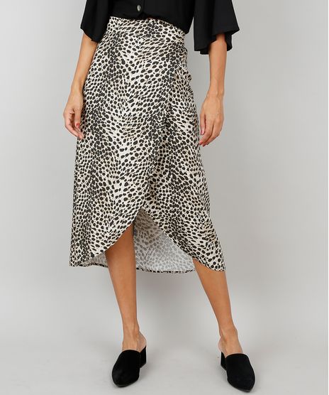 Saia-Feminina-Midi-Envelope-Estampado-Animal-Print-Bege-9506360-Bege_1