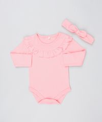 Body-Infantil-com-Babado-Manga-Longa---Faixa-para-Cabelo-Rosa-9205057-Rosa_1